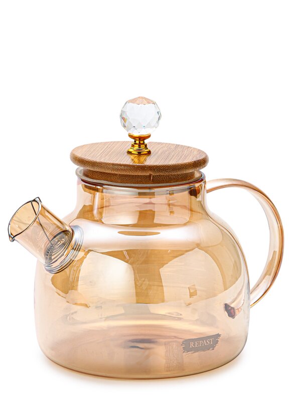 Заварочный чайник с бамбуковой крышкой шир.  580, рис. 1