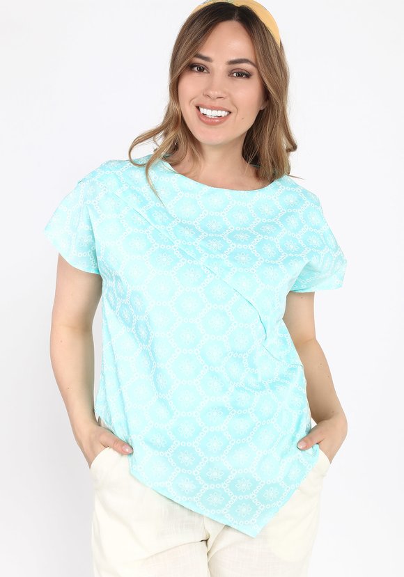 Блуза с асимметричным краем шир.  580, рис. 2