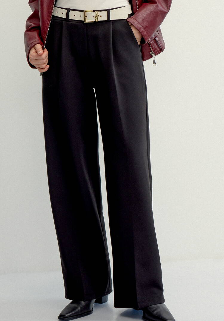 Брюки широкого кроя палаццо шир.  750, рис. 4