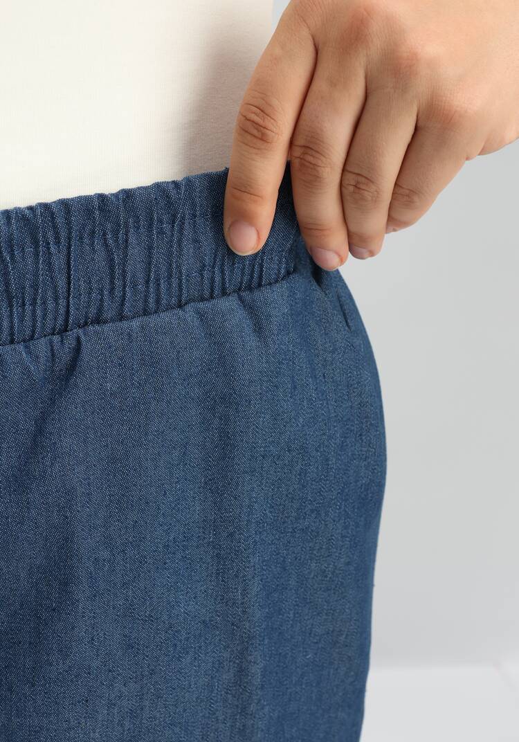 Брюки с вышивкой по низу шир.  750, рис. 15