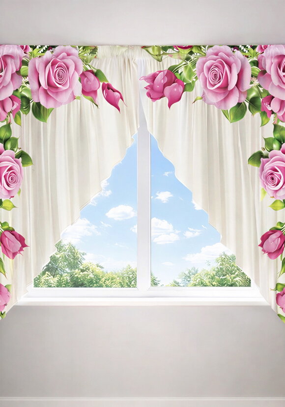 Тюль Весенняя сказка шир.  580, рис. 2