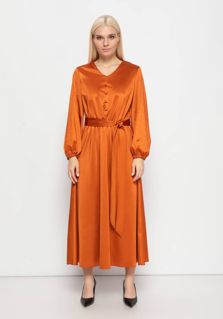 Платье с резинкой на талии и поясом шир.  750, рис. 18