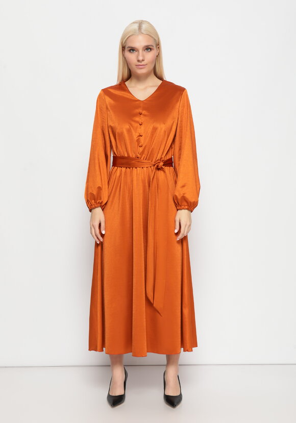 Платье с резинкой на талии и поясом шир.  580, рис. 18