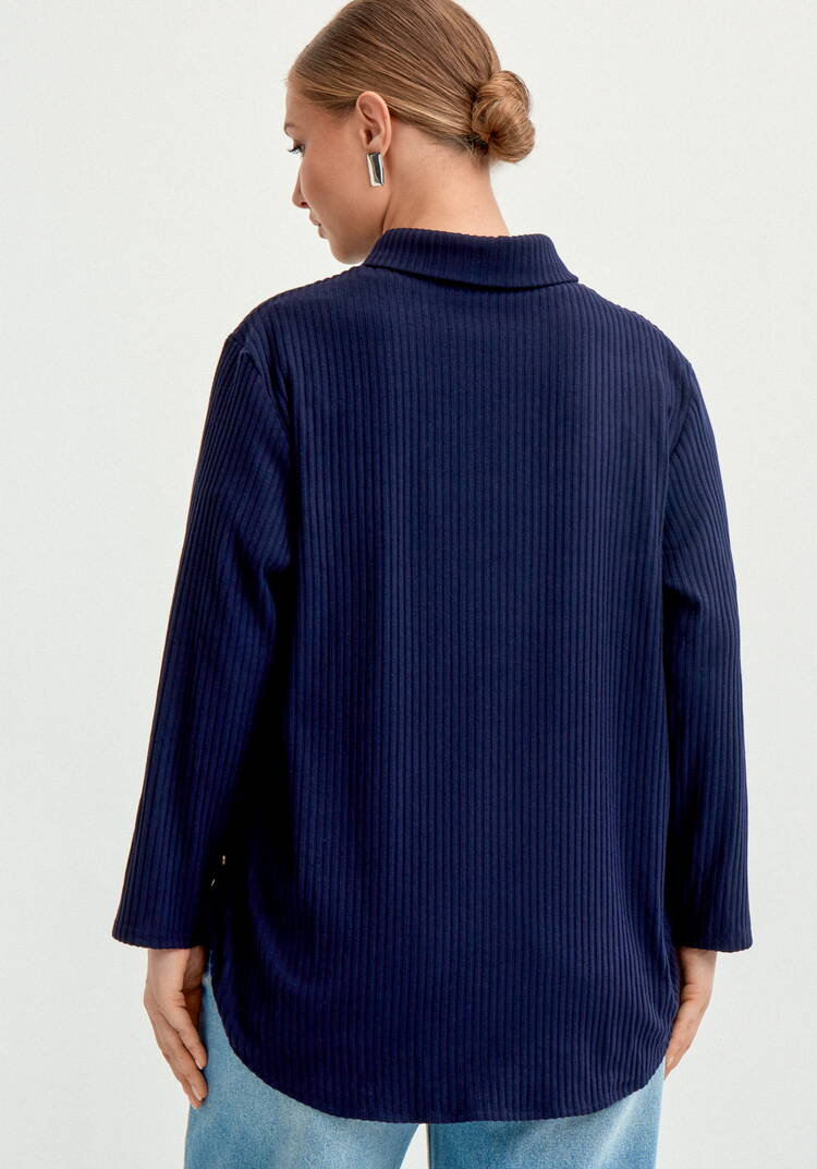 Рубашка из крупного вельвета шир.  750, рис. 3