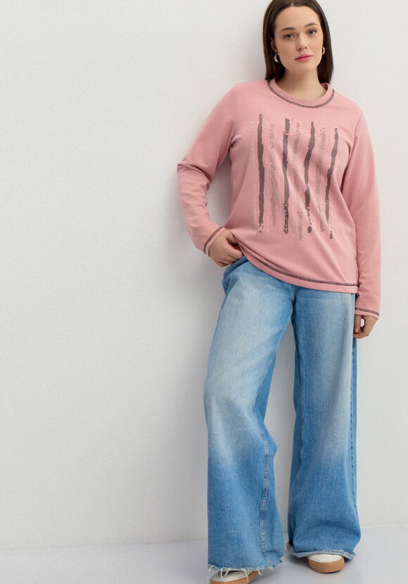 Лонгслив свободного кроя шир.  580, рис. 20