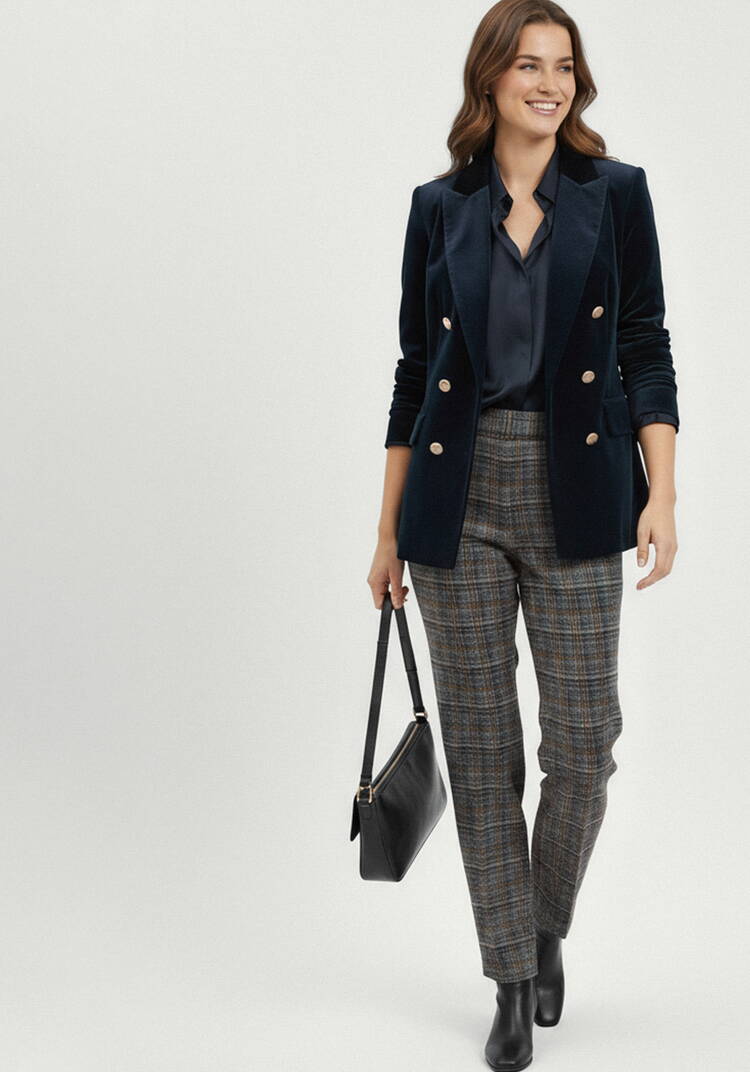 Брюки классические зауженные шир.  750, рис. 14