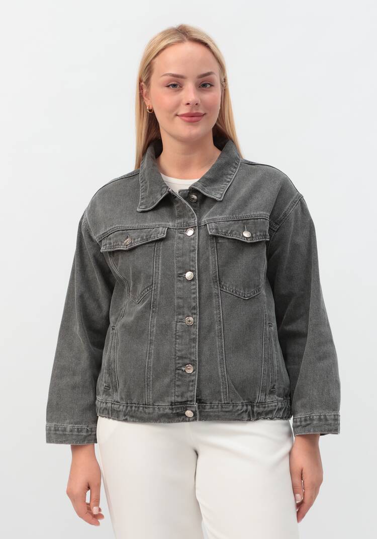 Джинсовая куртка Молли шир.  750, рис. 9