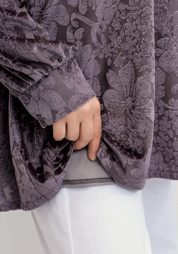 Блуза с цветами из бархата шир.  580, рис. 15