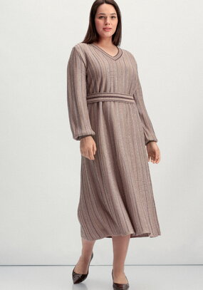 Платье с полосами из метанити