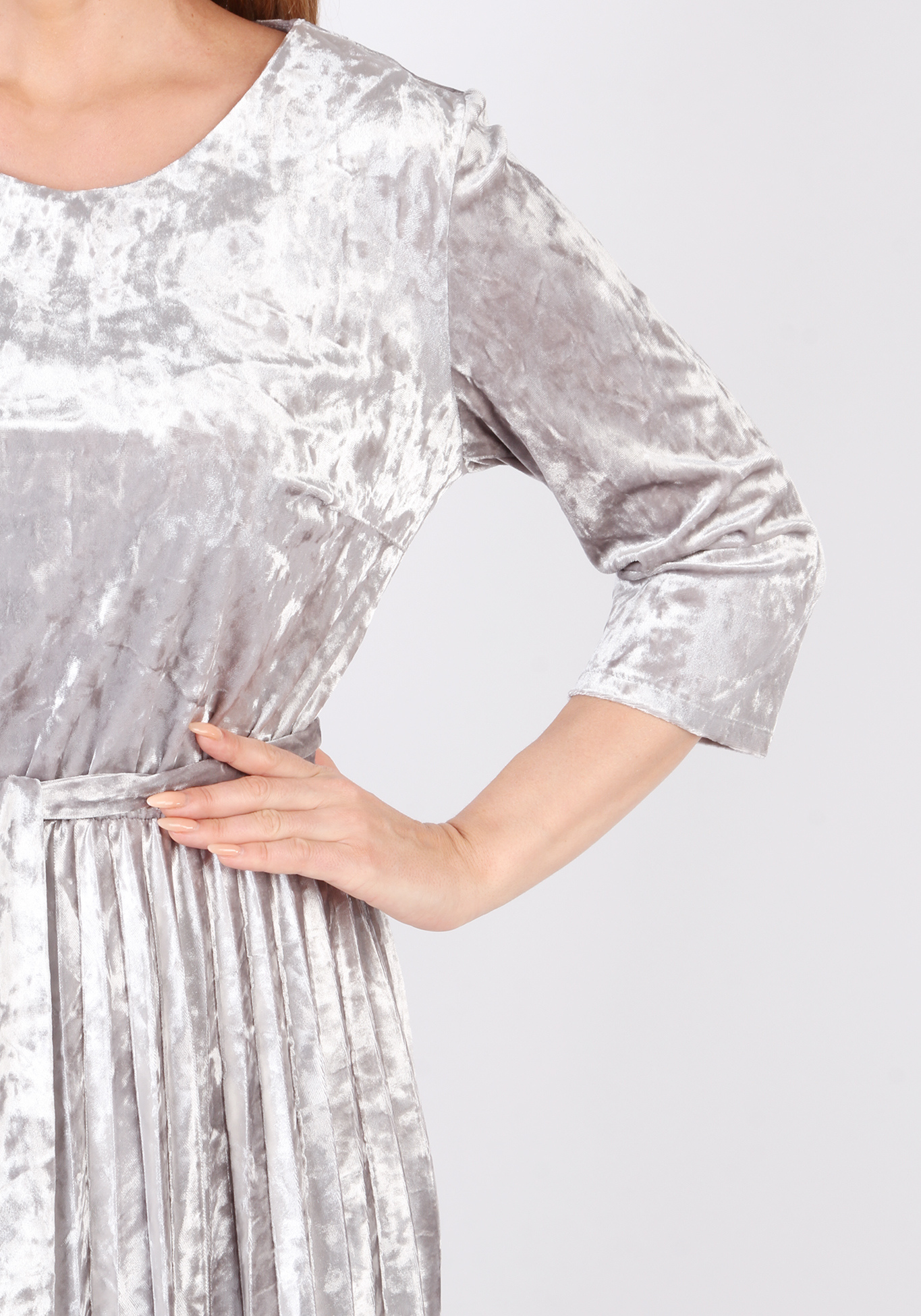 Платье "Загадочное сияние", размер 50, цвет жемчужный - фото 7