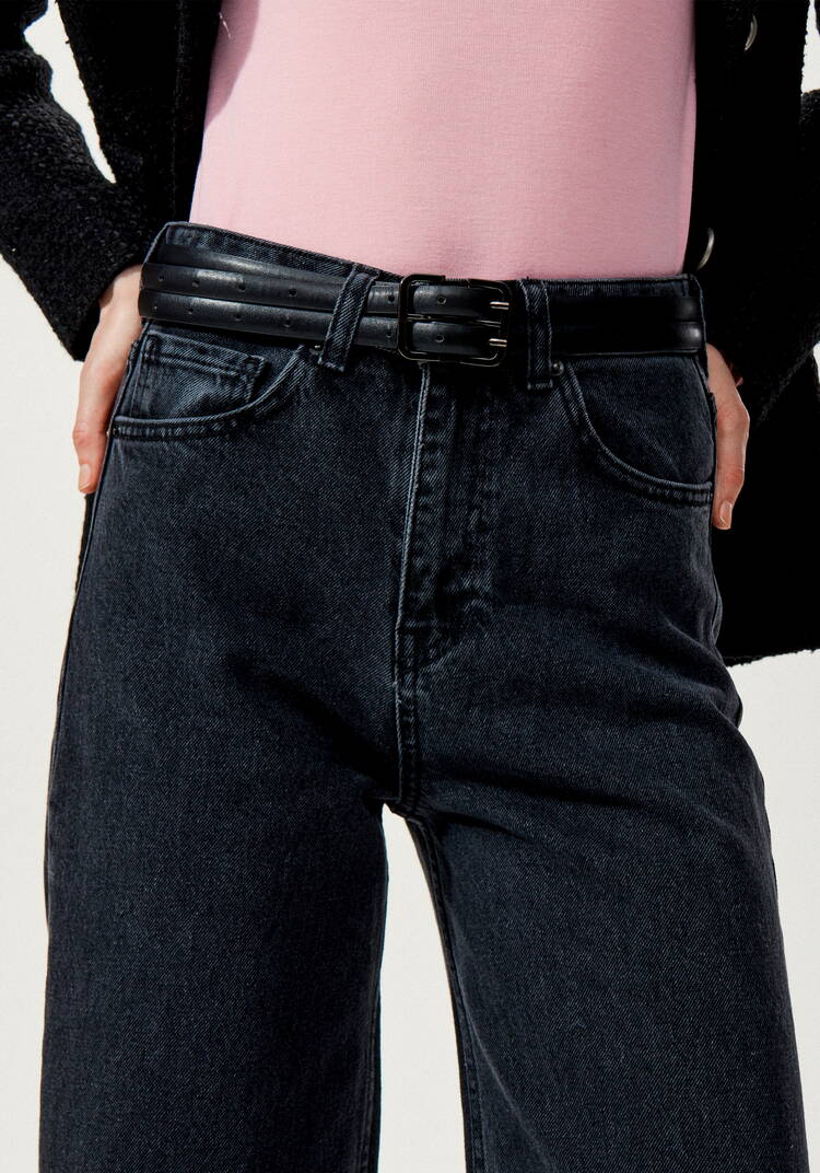 Джинсы широкие прямого кроя шир.  750, рис. 5