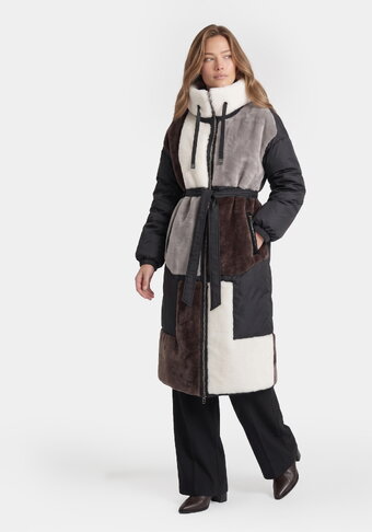 Дизайнерское пальто-пуховик "Римма"