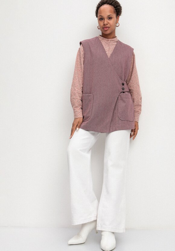 Жилет на запах свободного кроя шир.  580, рис. 20