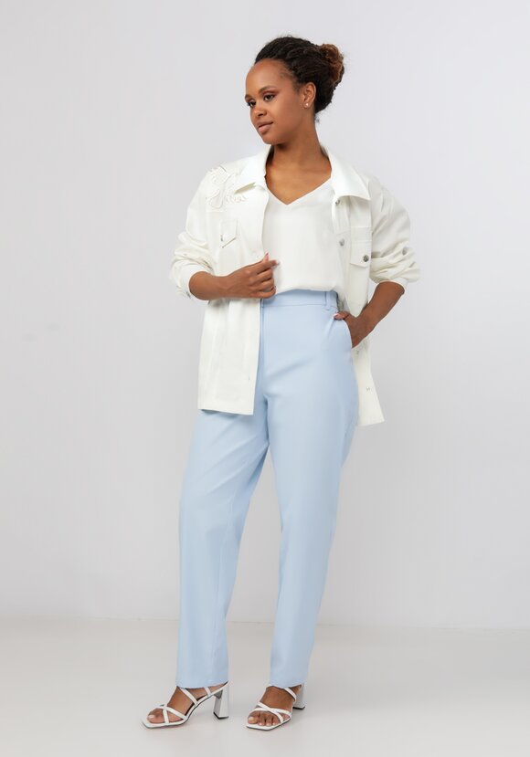 Брюки с вышивкой на кармане шир.  580, рис. 2