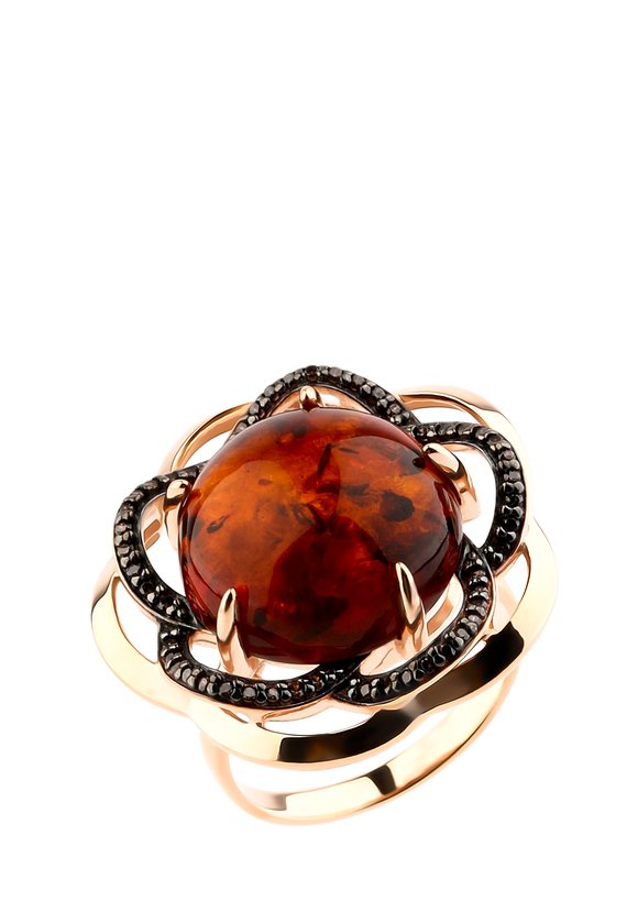 Кольцо серебряное Глейдис шир.  580, рис. 1