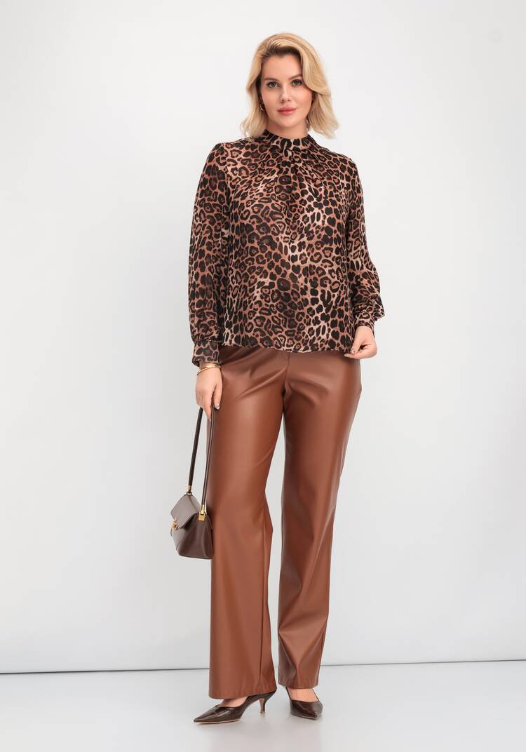 Блуза с принтом леопард шир.  750, рис. 12