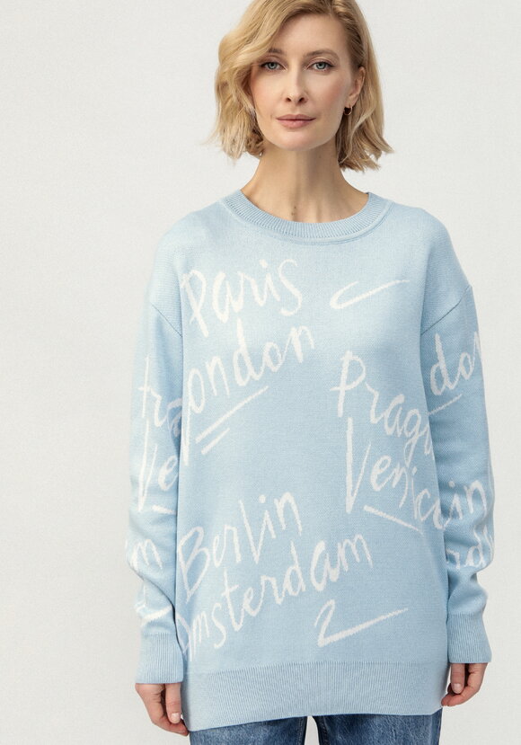 Туника с принтом леттеринг шир.  580, рис. 22