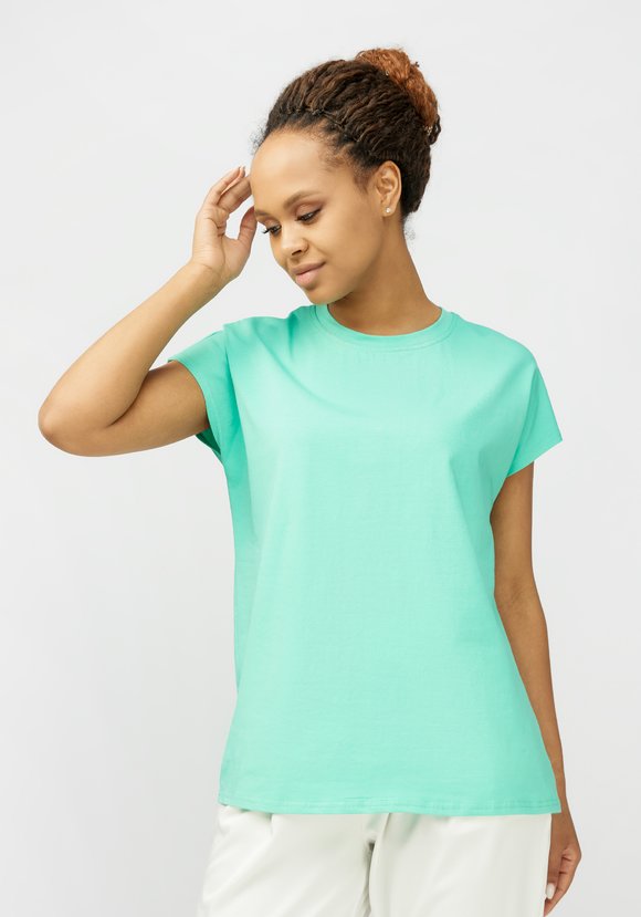 Блуза трикотажная с цельнокроеным рукавом шир.  580, рис. 17