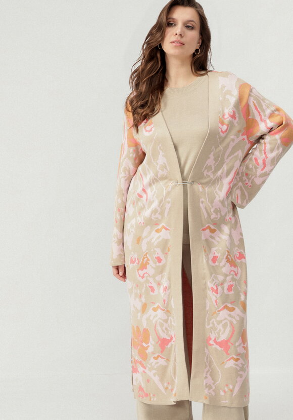 Кардиган с цветочным дизайном шир.  580, рис. 18