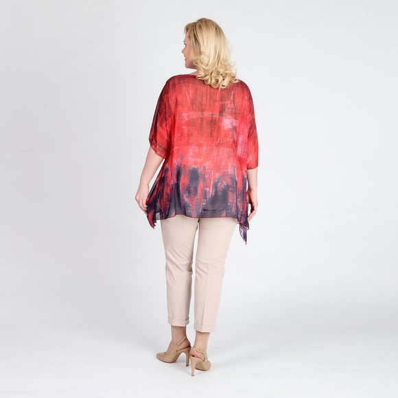 Туника из шифона с асимметричным низом шир.  580, рис. 4