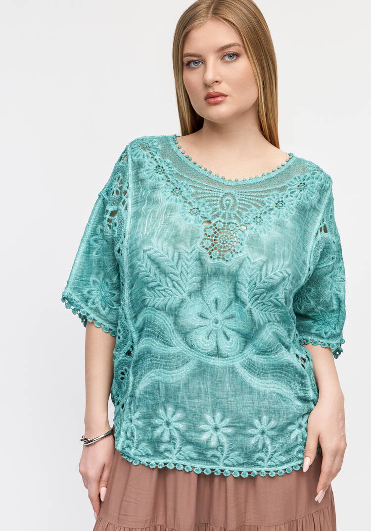 Блуза Ажурный флер шир.  750, рис. 13