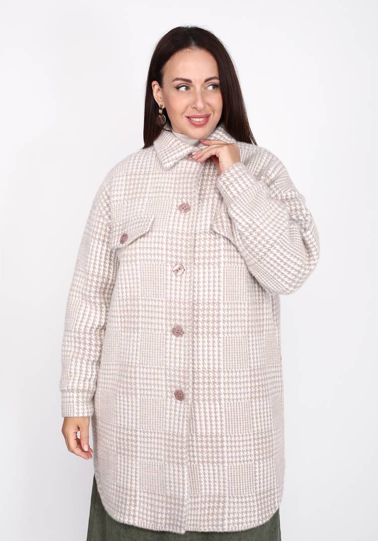 Полупальто рубашечного кроя из шерсти шир.  750, рис. 10