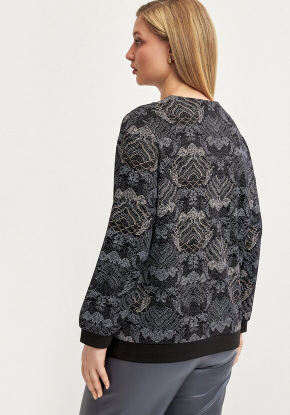 Блуза на молнии из трикотажа шир.  580, рис. 11