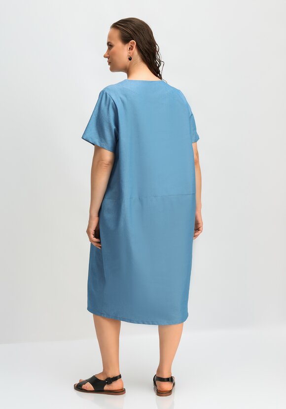 Платье свободного кроя с потайными карманами шир.  580, рис. 3