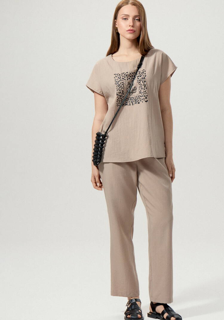 Топ с принтом свободного кроя шир.  750, рис. 23