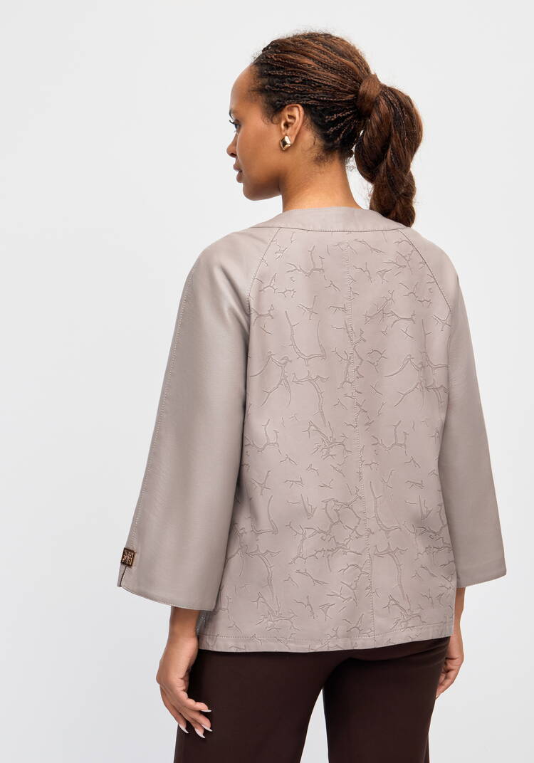 Куртка из премиальной экокожи шир.  750, рис. 3