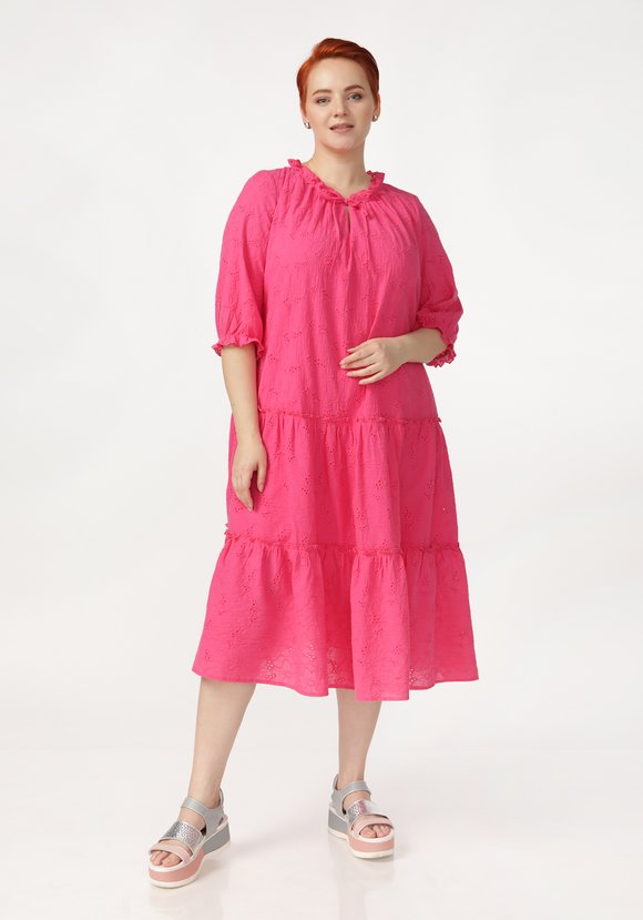 Платье ярусное свободного кроя шир.  580, рис. 1