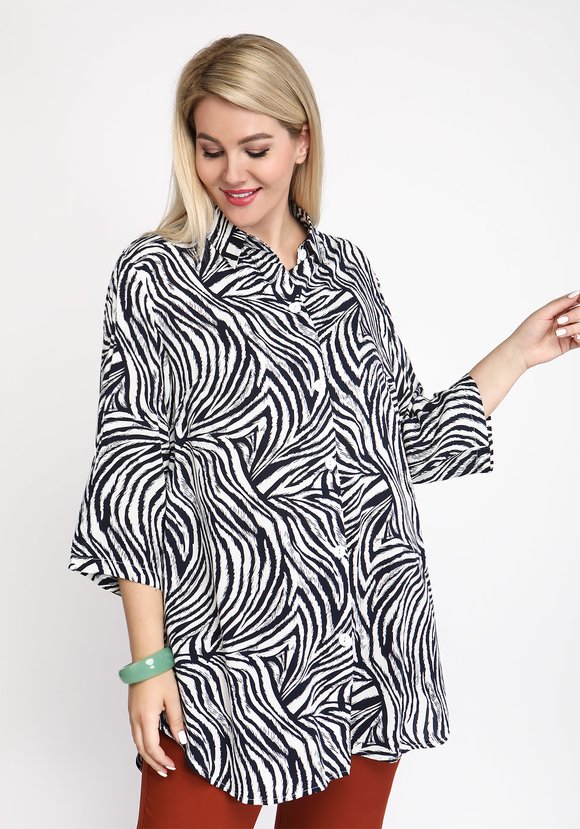 Туника-рубашка Экстравагантный образ шир.  580, рис. 1