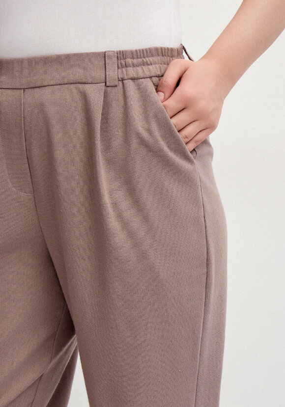 Брюки изо льна длиной 7/8 шир.  580, рис. 5