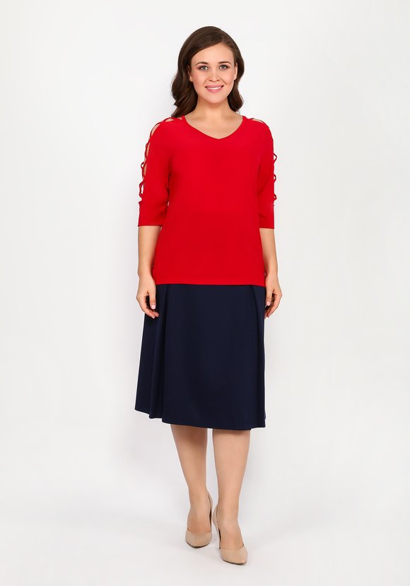 Блузка с оригинальными рукавами 1/2 шир.  580, рис. 4