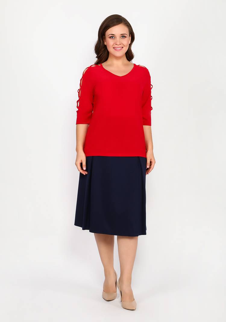 Блузка с оригинальными рукавами 1/2 шир.  750, рис. 4