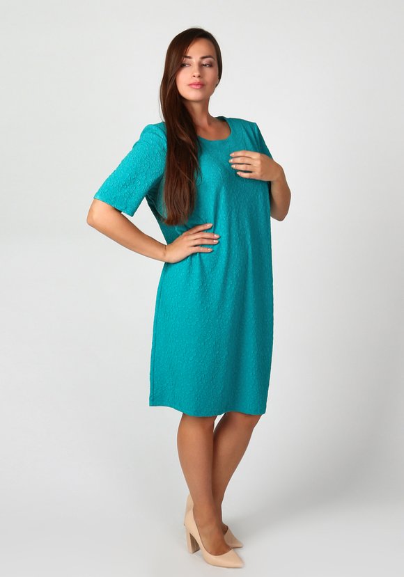 Платье-миди прямого силуэта шир.  580, рис. 10