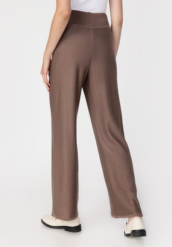 Брюки женские широкие однотонные шир.  580, рис. 10