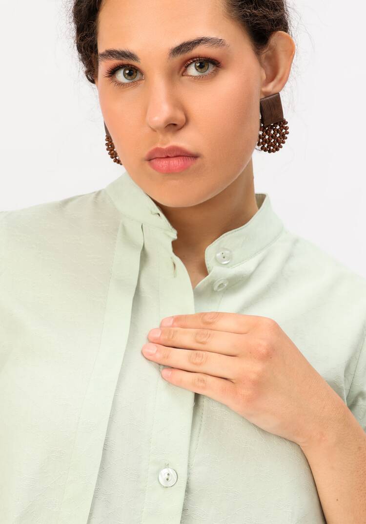 Блуза оригинального кроя с воланом шир.  750, рис. 13