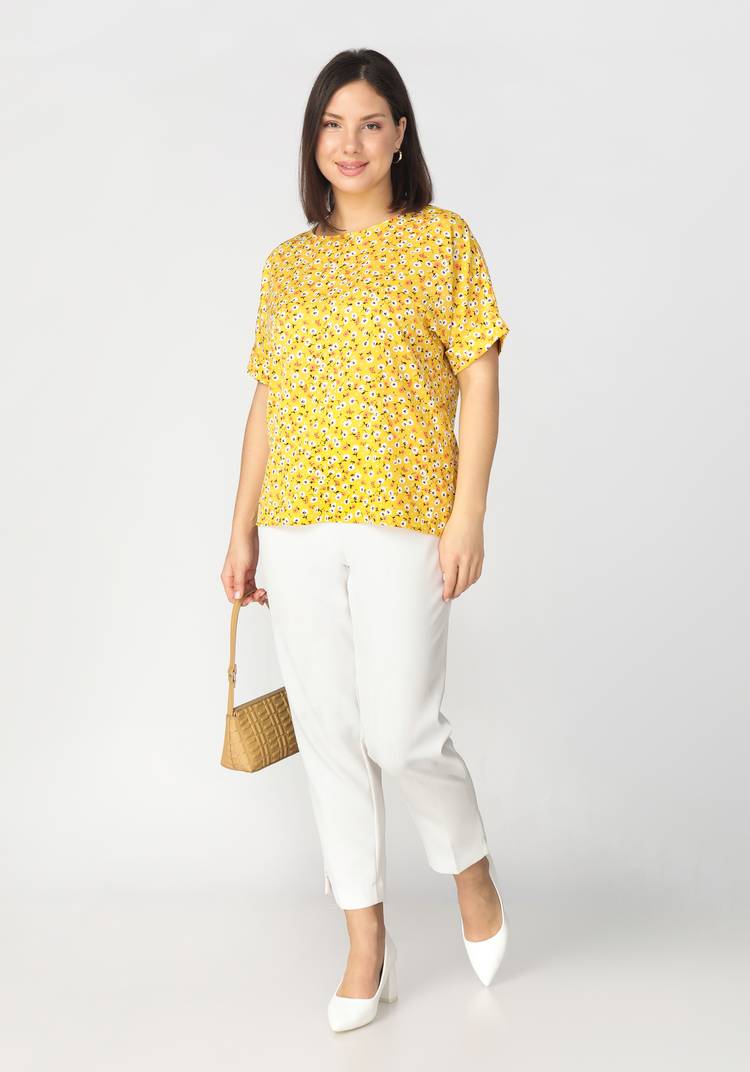 Блуза с цветочным принтом Оливия шир.  750, рис. 21