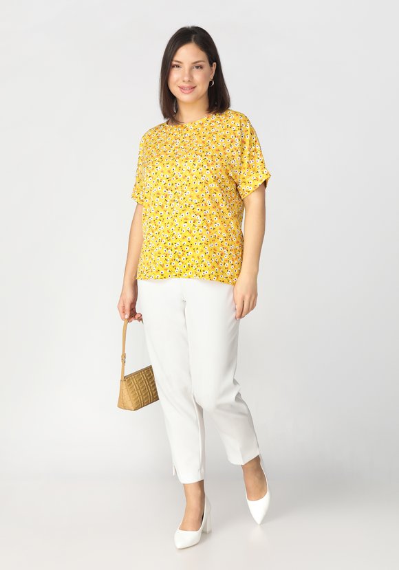 Блуза с цветочным принтом Оливия шир.  580, рис. 21