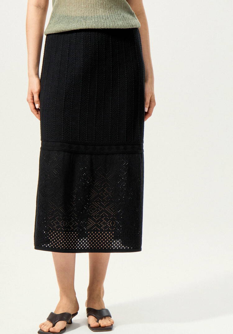 Юбка А-силуэта с каскадным рисунком шир.  750, рис. 10