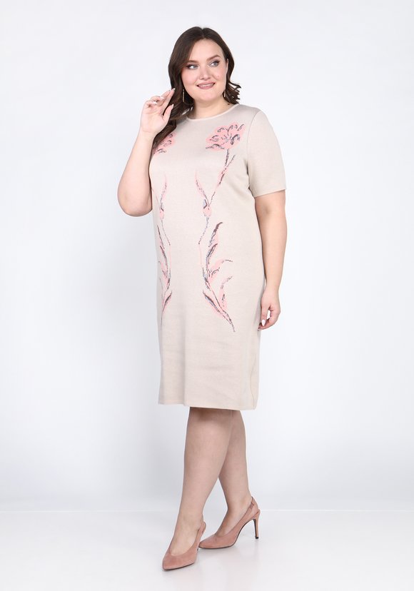 Платье с коротким рукавом и орнаментом шир.  580, рис. 2