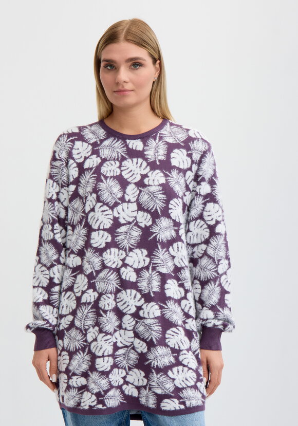 Туника пушистая с принтом шир.  580, рис. 21