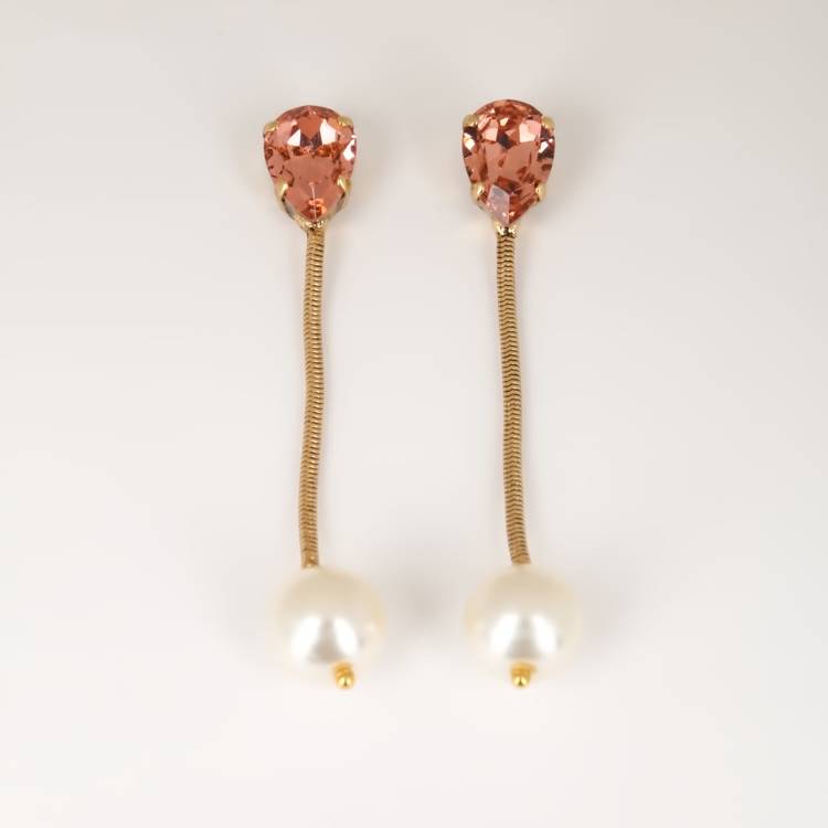 Серьги Маркиза цветов шир.  750, рис. 1