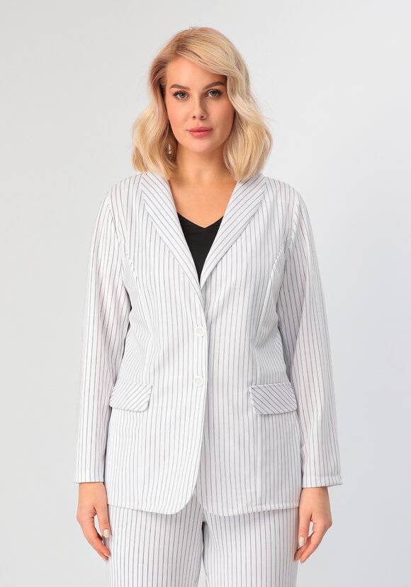 Пиджак однобортный в полоску шир.  580, рис. 14