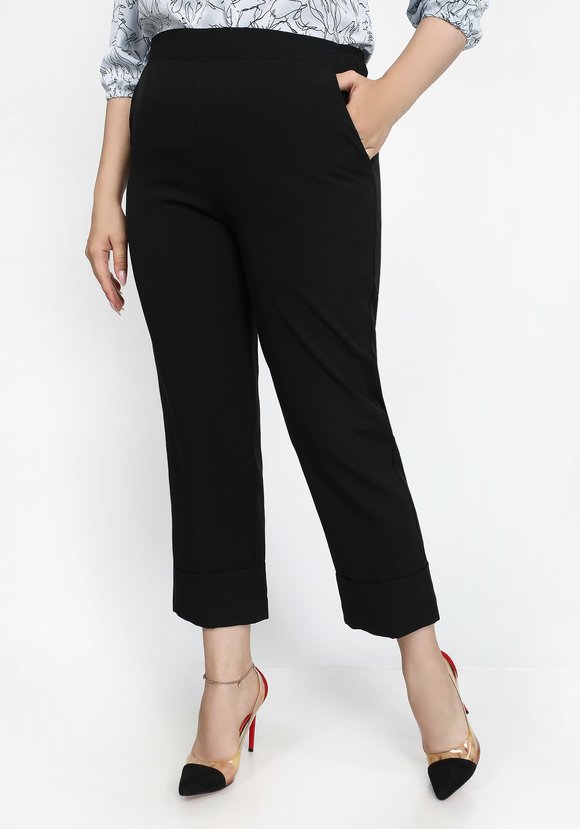 Брюки прямые с отворотами шир.  580, рис. 6