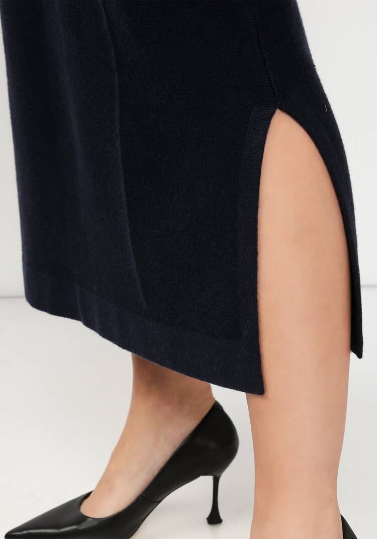 Юбка вязаная с высоким поясом шир.  750, рис. 7