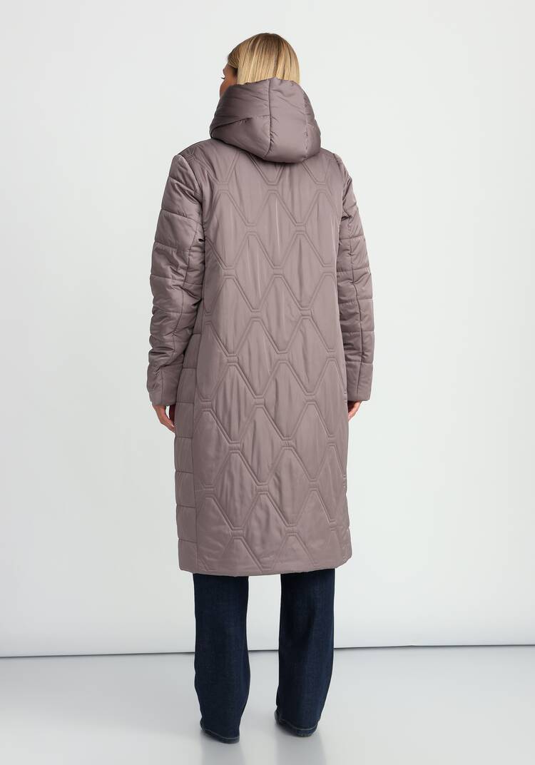 Удлиненное пальто с капюшоном шир.  750, рис. 17