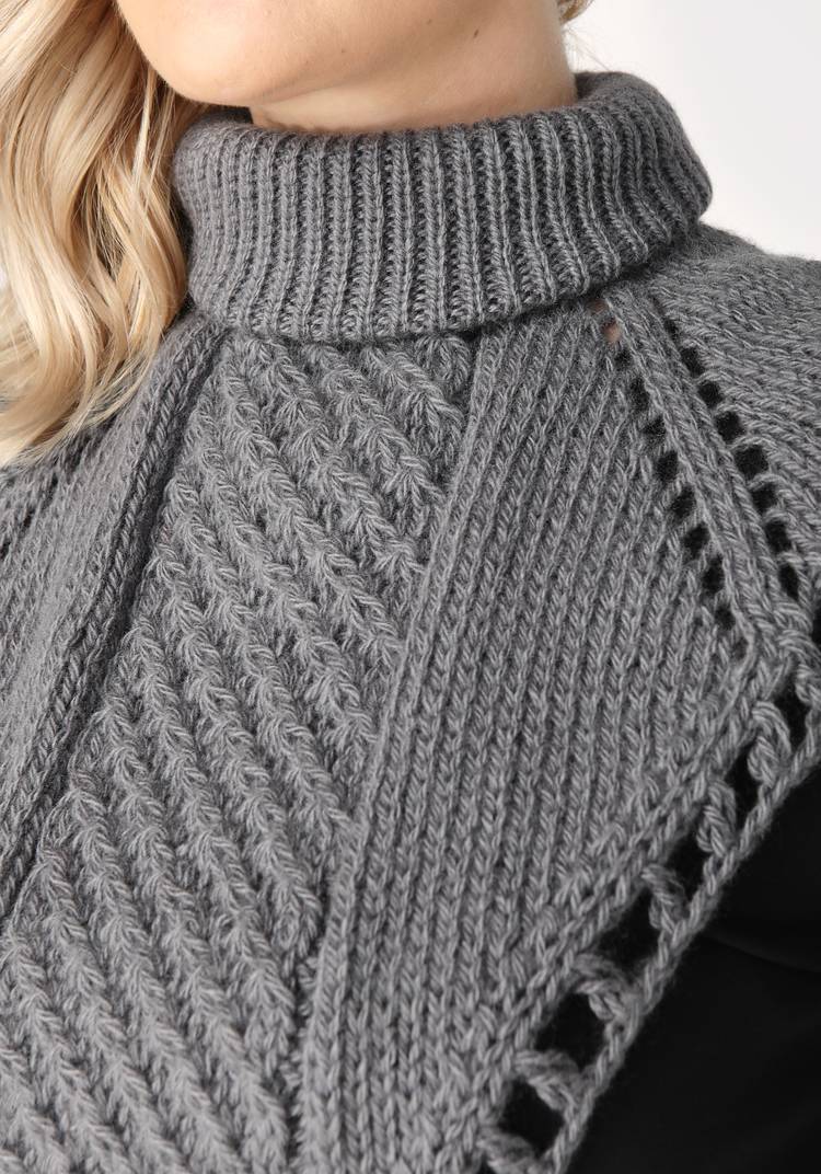 Манишка вязаная шир.  750, рис. 14