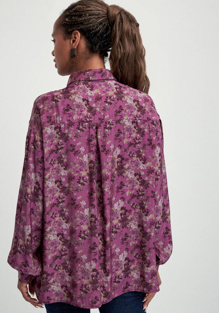 Блуза со сборкой в рельефах шир.  750, рис. 3